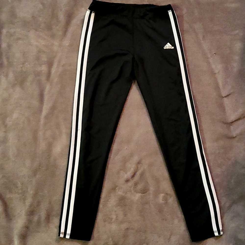 Adidas girls black leggings